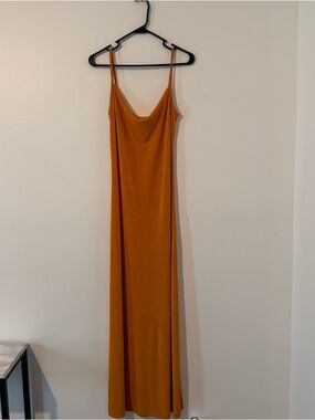 Free People Bare it All Women's Slip Maxi Dress in orange size small